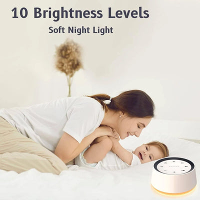 White Noise Machine 30 Sounds Night Light & Memory