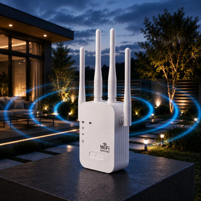 Wi-Fi Repeater Dual-Band 4 Antennas LED Display