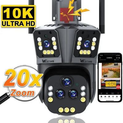 Wi-Fi Security Camera 20x Optical Multi-Lens Auto-Tracking