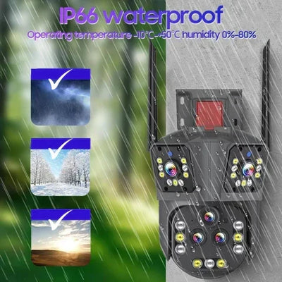 Wi-Fi Security Camera 20x Optical Multi-Lens Auto-Tracking
