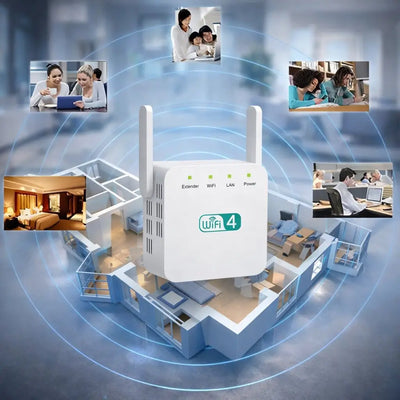 Wi-Fi Signal Booster 3-in-1 Easy WPS Setup