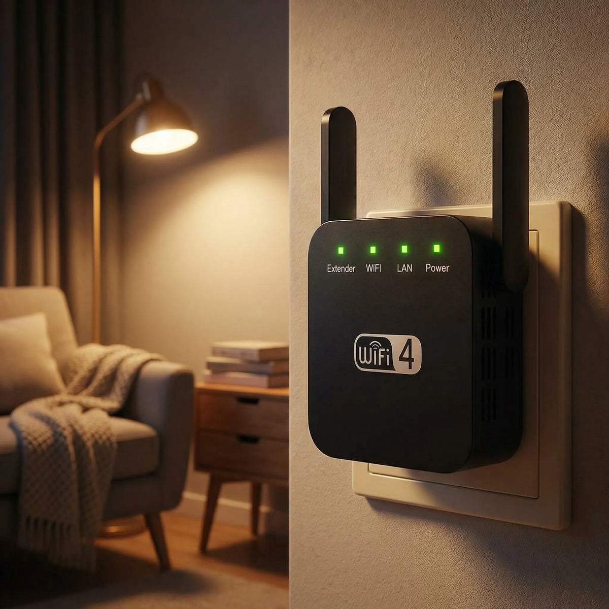 Wi-Fi Signal Booster 3-in-1 Easy WPS Setup