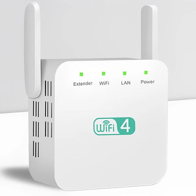 WiFi Range Extender Dual-Band High-Gain Antennas & Gigabit LAN