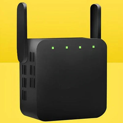 WiFi Range Extender Dual High-Gain Antennas Plug-and-Play Setup