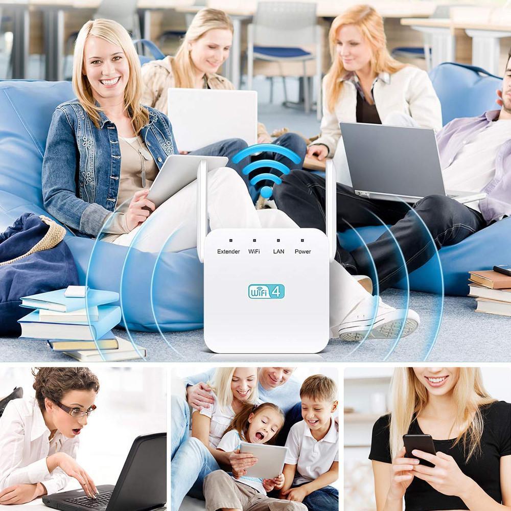 WiFi Range Extender Wall-Penetrating Antenna One-Button Setup