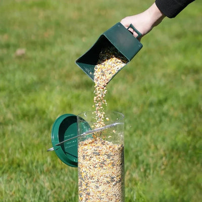 Wild Bird Feeder Weight-Activated Spinning Perch Metal Four Ports