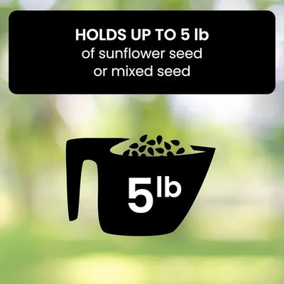 Wild Bird Feeder Weight-Activated Spinning Perch Metal Four Ports