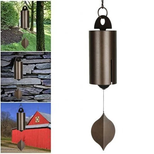 Wind Bell Steel Dual Resonance Ash Wood Clapper