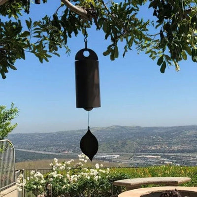 Wind Bell Steel Dual Resonance Ash Wood Clapper