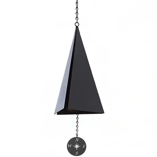 Wind Bell Triangular Three-Tone Powder-Coated Recycled Steel