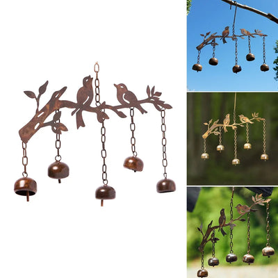 Wind Chime Antique Iron Four Tuned Bells Weatherproof