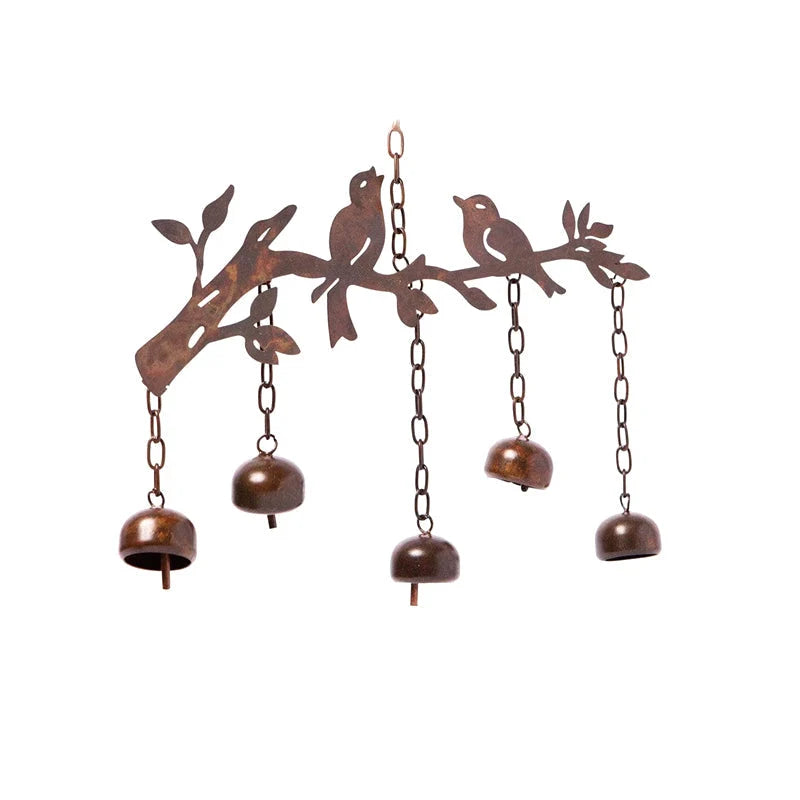 Wind Chime Antique Iron Four Tuned Bells Weatherproof