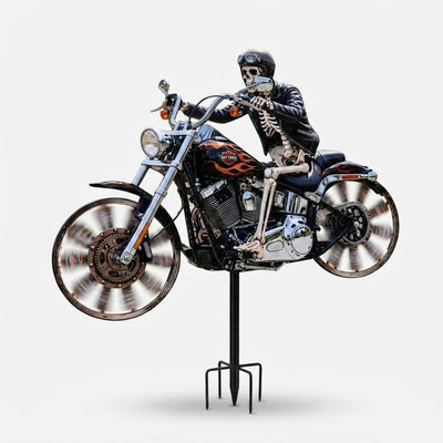 Wind Spinner Motorcycle Design Weather-Resistant Acrylic