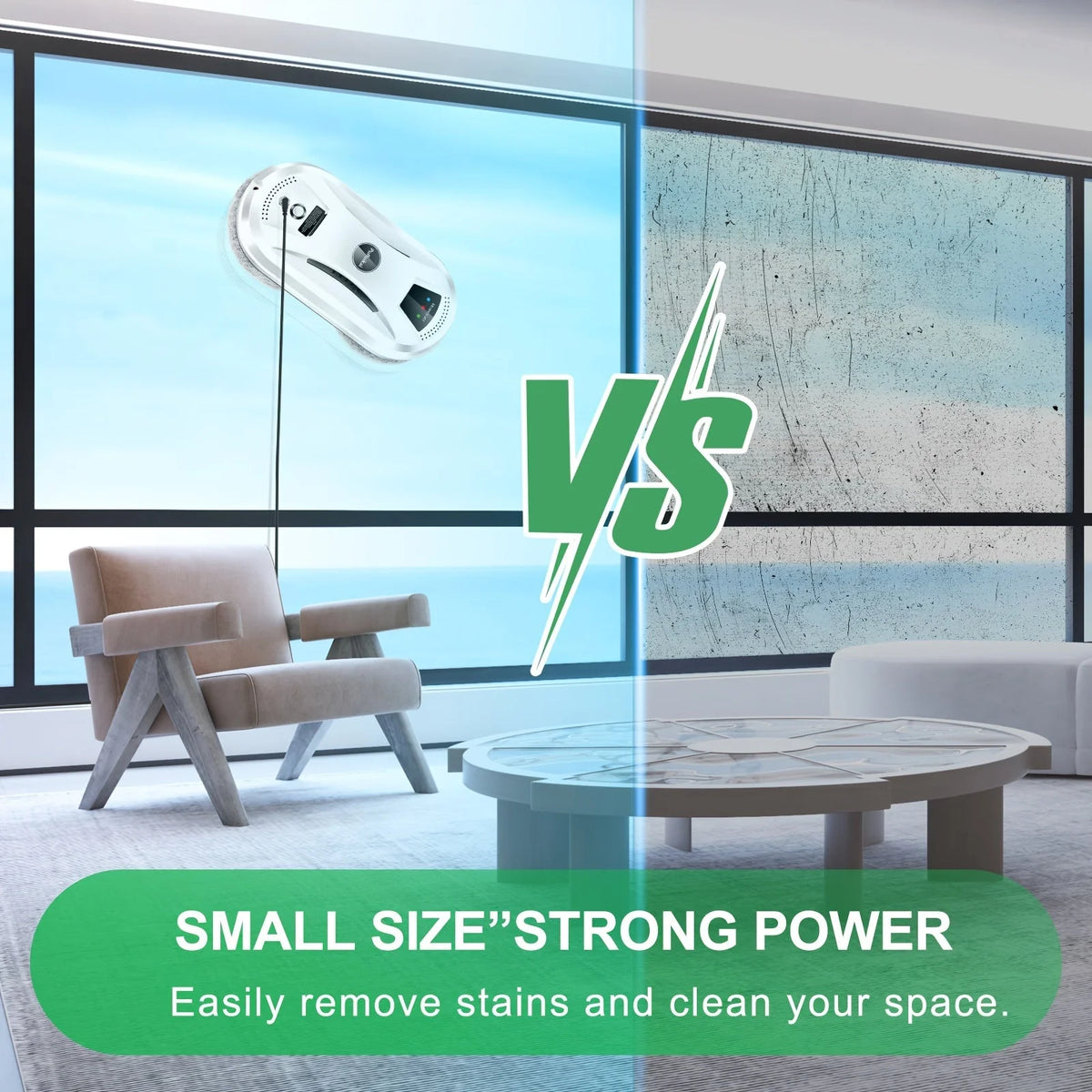 Window Cleaning Robot Fully Automatic Streak-Free Remote Control