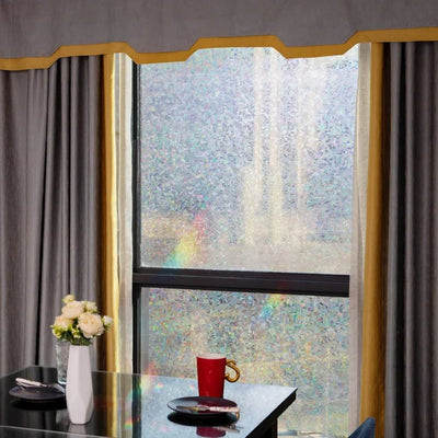 Window Film Prismatic Privacy Static Cling 96% UV Blocking