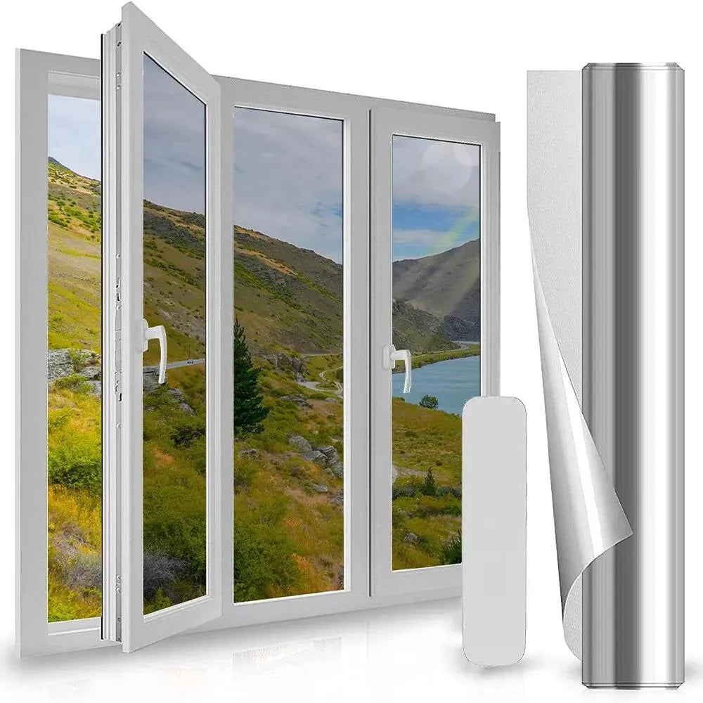 Window Film Reflective Heat Blocking Static Cling Privacy