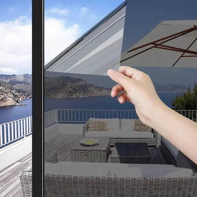 Window Film Reflective Heat Blocking Static Cling Privacy