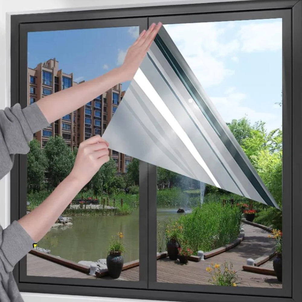 Window Film Reflective Privacy Heat-Blocking Static Cling