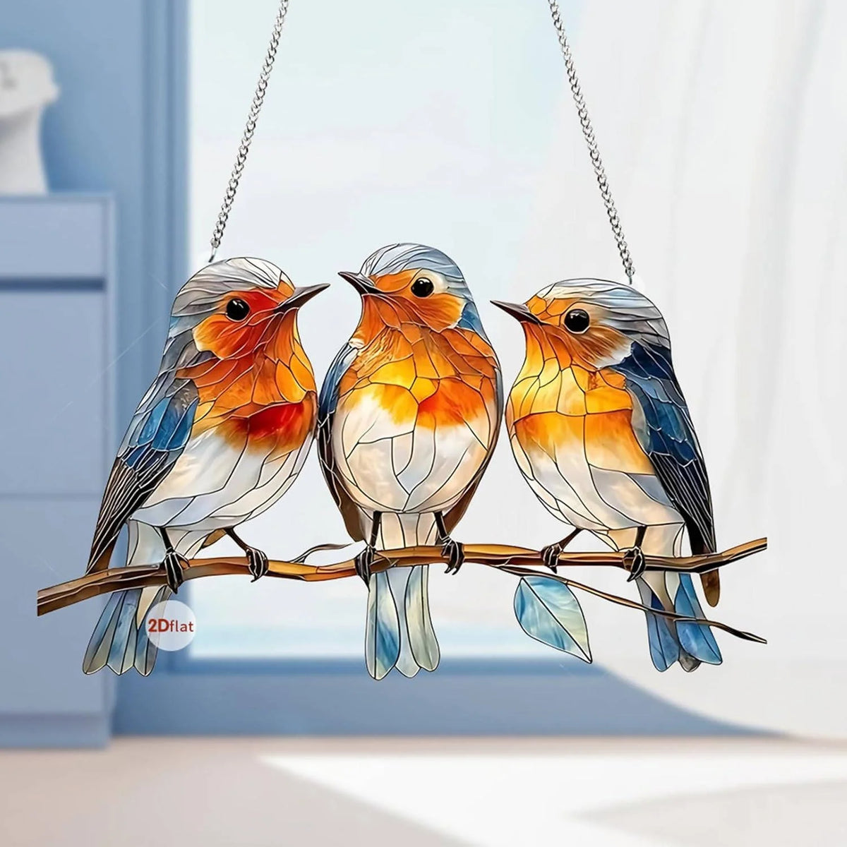 Window Suncatcher Acrylic Panel Colorful Light Projection