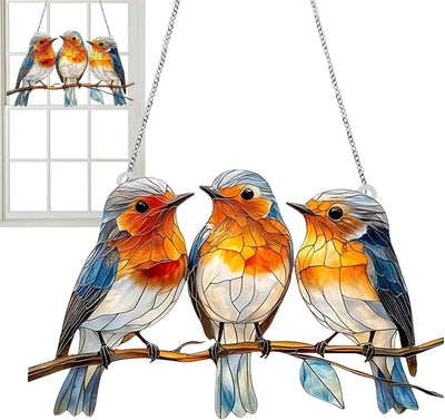 Window Suncatcher Acrylic Panel Colorful Light Projection