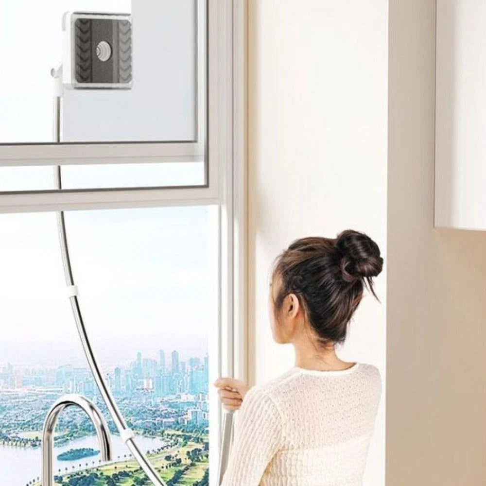 Window Wiper Double-Sided Magnetic Extendable Handle