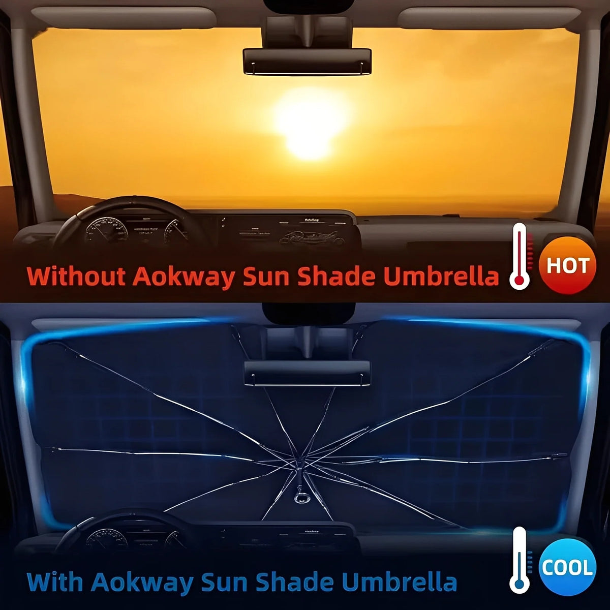 Windshield Sunshade Foldable Reflective UV Protection