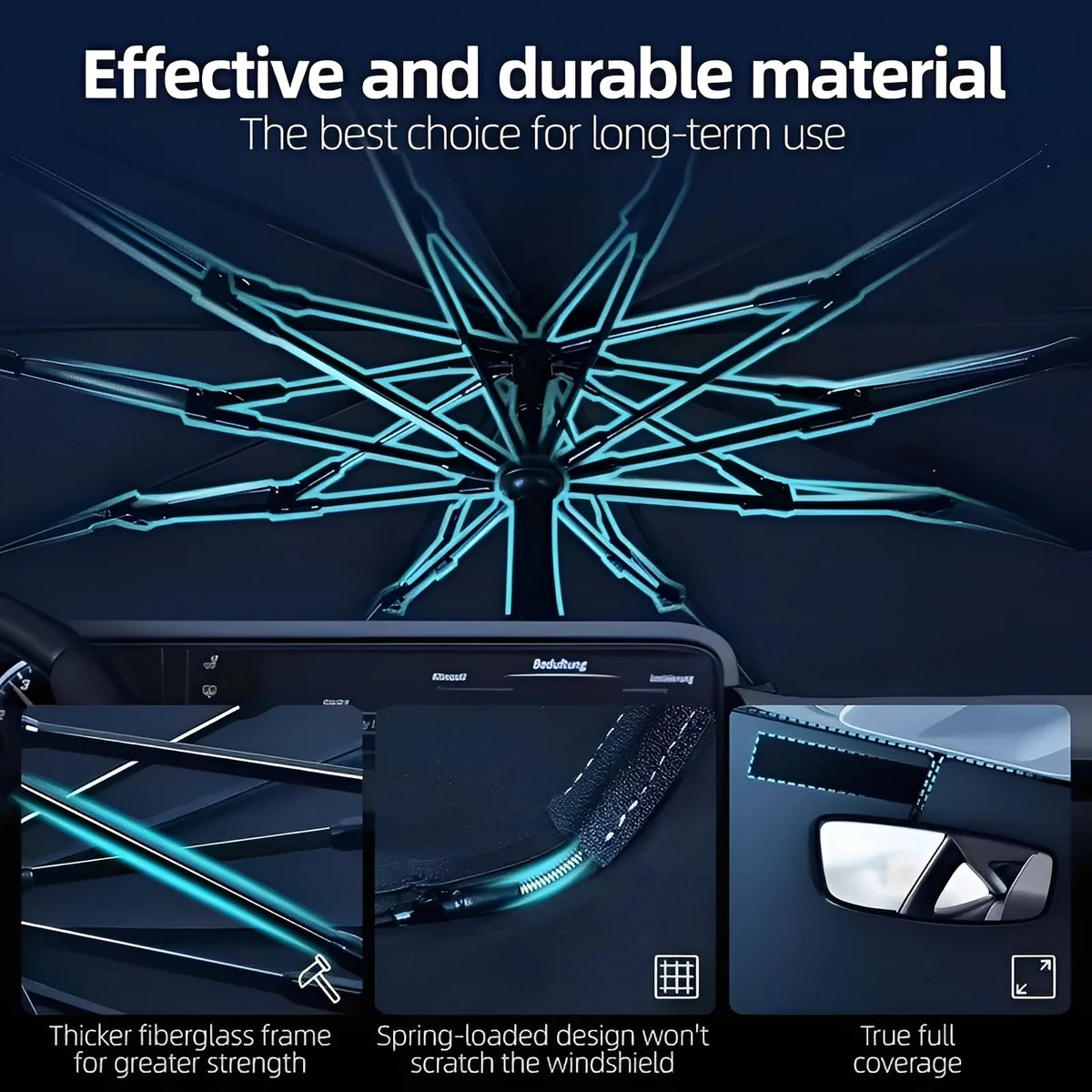 Windshield Sunshade Foldable Reflective UV Protection