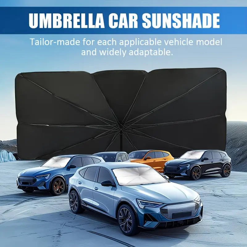 Windshield Sunshade Reflective Blocks 99% Heat Umbrella-Fold