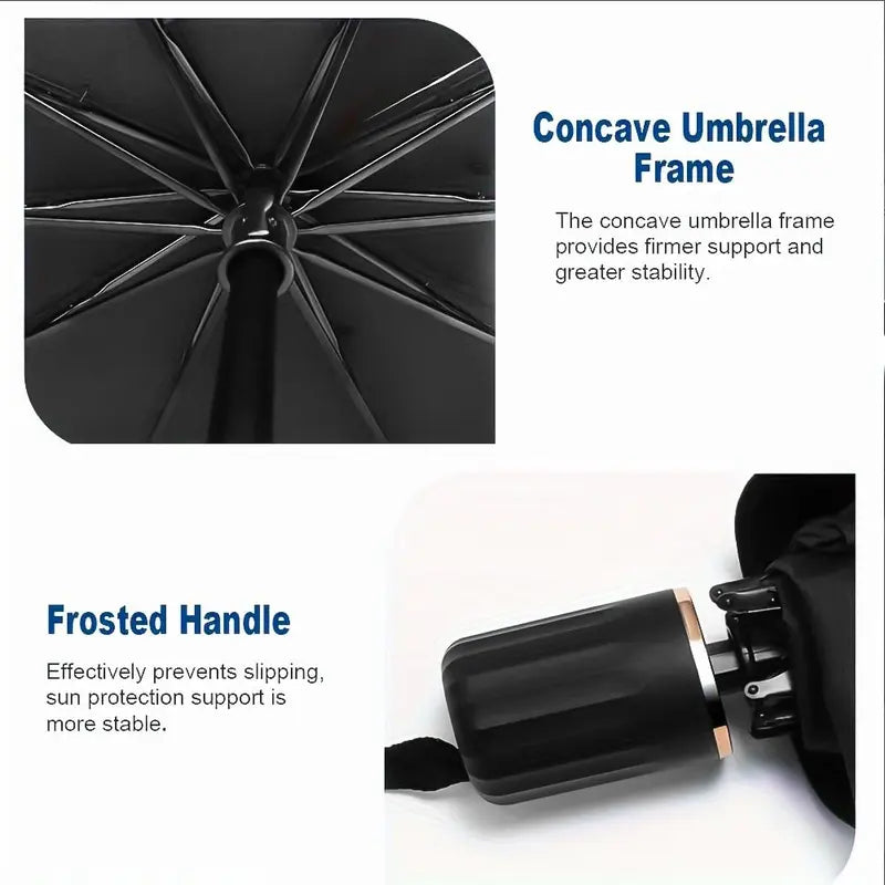 Windshield Sunshade Reflective Blocks 99% Heat Umbrella-Fold