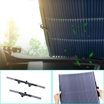 Windshield Sunshade Retractable UV-Blocking Reflective Aluminum Film