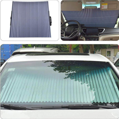 Windshield Sunshade Retractable UV-Blocking Reflective Aluminum Film