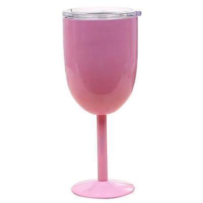 Wine Cup Double-Wall Stainless Steel Leak-Resistant Lid