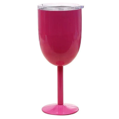 Wine Cup Double-Wall Stainless Steel Leak-Resistant Lid