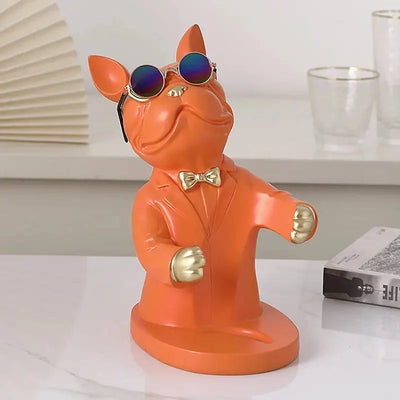 Wine Glass Holder Handcrafted Dog-Shaped Secure Hold