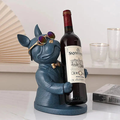 Wine Glass Holder Handcrafted Dog-Shaped Secure Hold