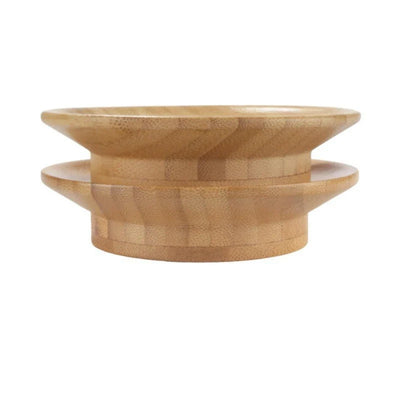 Wine Glass Lid Bamboo 2-in-1 Coaster Set of 4