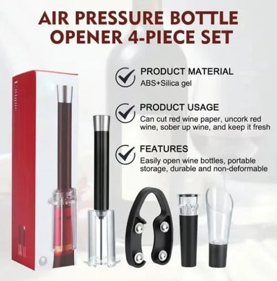 Wine Opener Set Air Pressure Cork Remover & Accessories