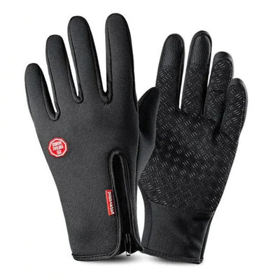Winter Gloves Touchscreen Fleece-Lined Zippered Wrist
