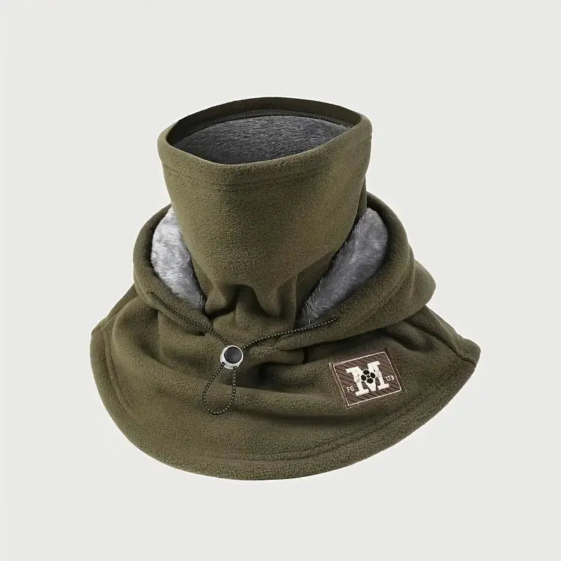 Winter Hat With Neck Mask One-Piece Windproof Flannel