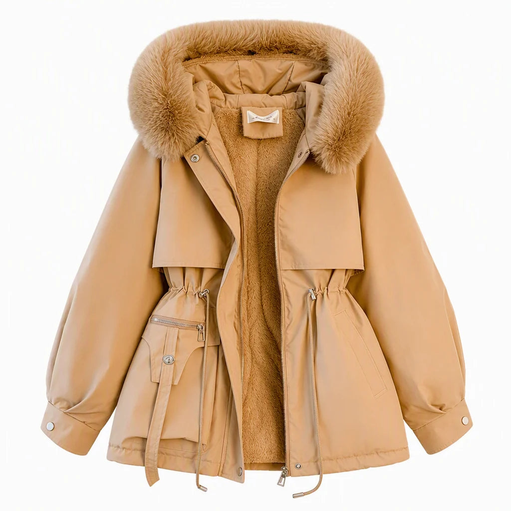 Winter Parka Windproof Dual-Layer Insulation Mid-Length Coverage
