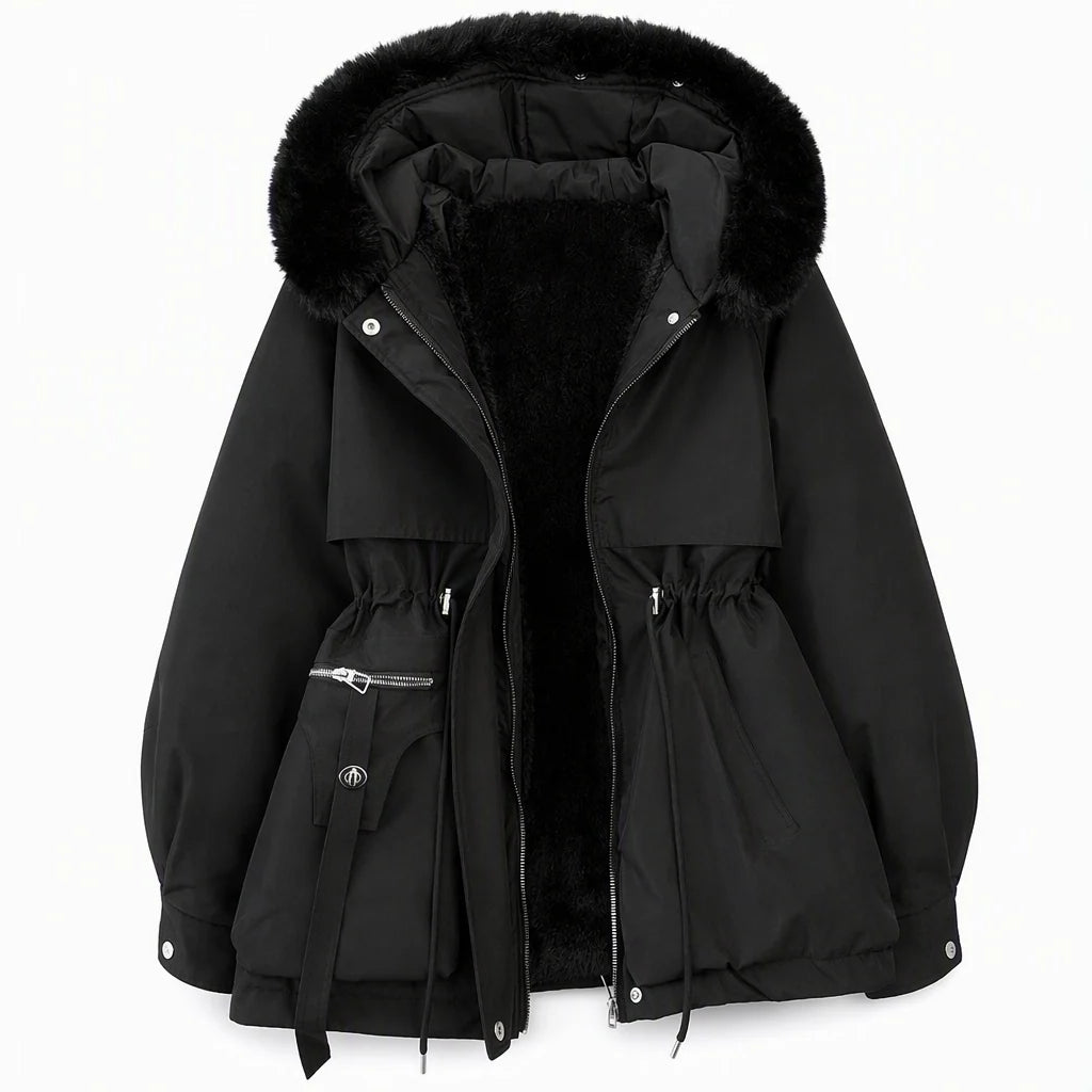Winter Parka Windproof Dual-Layer Insulation Mid-Length Coverage