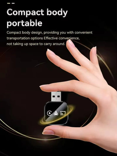 Wireless Car Adapter Screen Mirroring & Auto Reconnect