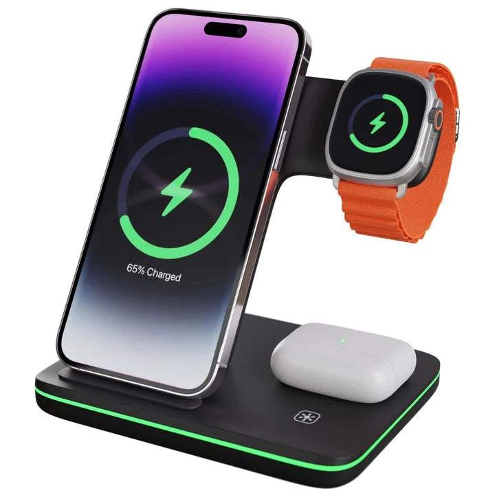 Wireless Charging Dock 3-in-1 Magnetic Fast Charging