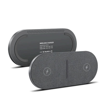 Wireless Charging Station Dual Device Qi-Compatible 40W