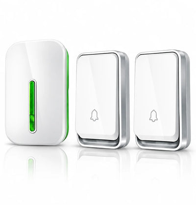 Wireless Doorbell Battery-Free Kinetic 394 Ft Range