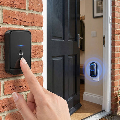 Wireless Doorbell Kit 1000 Ft Range Weatherproof Button