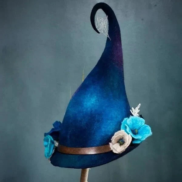 Witch Hat Merino Wool Adjustable Foldable Shape-Retaining