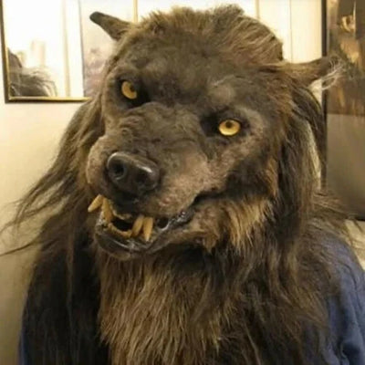 Wolf Mask Food-Grade Silicone & Movable Jaw