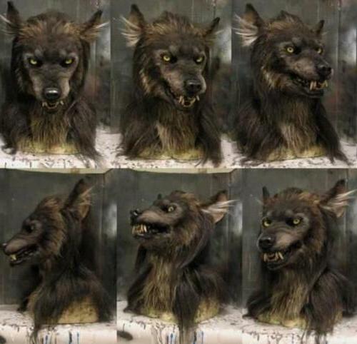 Wolf Mask Silicone Breathable Fit Synthetic Hair