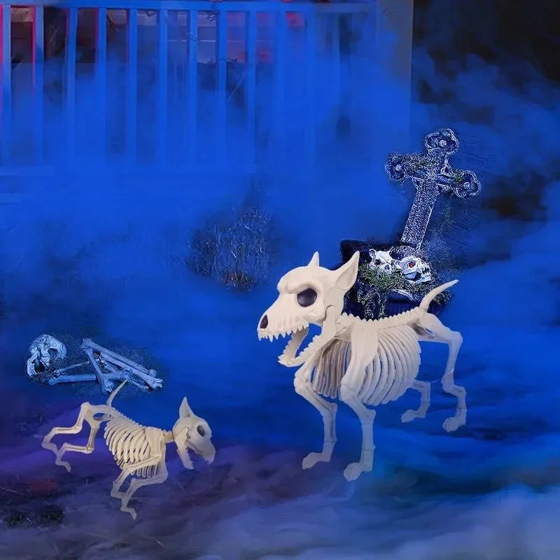 Wolf Skeleton Decoration Matte Bone Finish Weatherproof